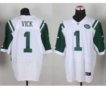 nike nfl jerseys new york jets #1 vick white[Elite]