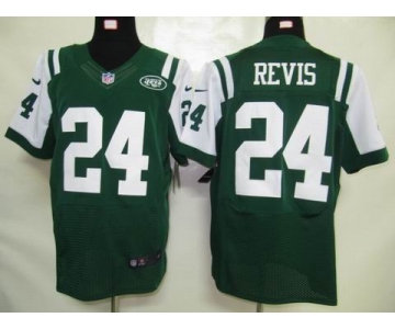 nike nfl jerseys new york jets #24 revis green[elite]