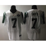 nike nfl jerseys new york jets #7 smith white[Elite]