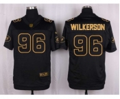 nike nfl jerseys new york jets #96 wilkerson black gold collection[Elite]