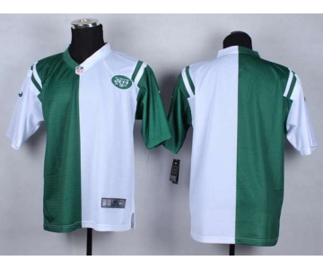 nike nfl jerseys new york jets blank white-green[Elite split]