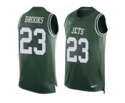 Men Nike New York Jets #23 Terrence Brooks Limited Green Player Name & Number Tank Top NFL Jersey Men Nike New York Jets #23 Terrence Brooks Limited Green Player Name & Number Tank Top NFL Jersey