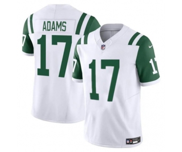 Men's New York Jets #17 Davante Adams White 2024 Classic Alternate Vapor F.U.S.E. Limited Stitched Football Jersey