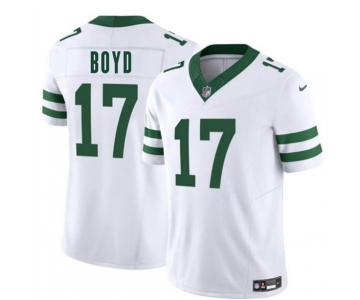 Men's New York Jets #17 Kris Boyd White 2025 F.U.S.E. Vapor Untouchable Limited Football Stitched Jersey