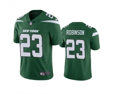Men's New York Jets #23 James Robinson Green Vapor Untouchable Limited Stitched Jersey