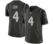 Men's New York Jets #4 Brady Cook Black 2025 F.U.S.E. “Rivalries” Vapor Limited Football Stitched Jersey