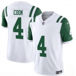 Men's New York Jets #4 Brady Cook White 2025 F.U.S.E. Classic Alternate Vapor Untouchable Limited Football Stitched Jersey