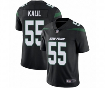 Men's New York Jets #55 Ryan Kalil Black Alternate Vapor Untouchable Limited Player Football Jersey