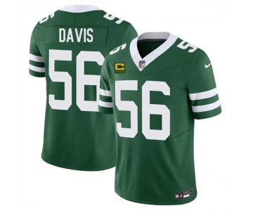 Men's New York Jets #56 Demario Davis Green 2025 F.U.S.E. 4-Star C Patch Vapor Untouchable Limited Football Stitched Jersey