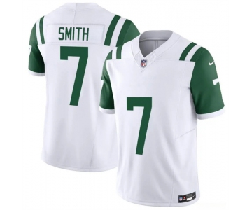 Men's New York Jets #7 Geno Smith White 2025 F.U.S.E. Classic Alternate Vapor Untouchable Limited Stitched Jersey