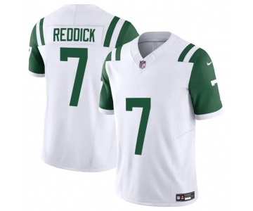 Men's New York Jets #7 Haason Reddick White 2024 Classic Alternate Vapor F.U.S.E. Limited Football Stitched Jersey