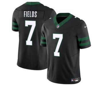 Men's New York Jets #7 Justin Fields Black 2025 F.U.S.E. Vapor Untouchable Limited Football Stitched Jersey