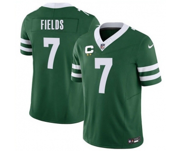 Men's New York Jets #7 Justin Fields Green 2025 F.U.S.E. With 2-Star C Patch Vapor Untouchable Limited Football Stitched Jersey