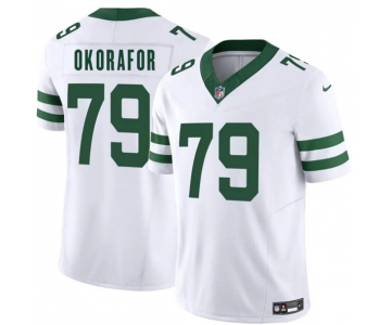 Men's New York Jets #79 Chukwuma Okorafor White 2025 F.U.S.E. Vapor Untouchable Limited Football Stitched Jersey