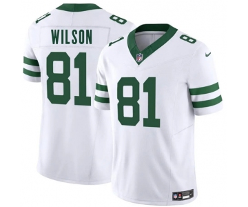 Men's New York Jets #81 Pokey Wilson White 2025 F.U.S.E. Vapor Untouchable Limited Football Stitched Jersey
