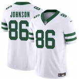 Men's New York Jets #86 Neal Johnson White 2025 F.U.S.E. Vapor Untouchable Limited Football Stitched Jersey