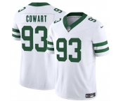 Men's New York Jets #93 Byron Cowart White 2025 F.U.S.E. Vapor Untouchable Limited Football Stitched Jersey