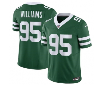 Men's New York Jets #95 Garrett Wilson Green 2024 F.U.S.E. Vapor Limited Football Stitched Jersey