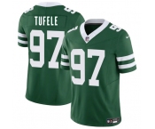 Men's New York Jets #97 Jay Tufele Green 2025 F.U.S.E. Vapor Untouchable Limited Football Stitched Jersey