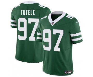 Men's New York Jets #97 Jay Tufele Green 2025 F.U.S.E. Vapor Untouchable Limited Football Stitched Jersey