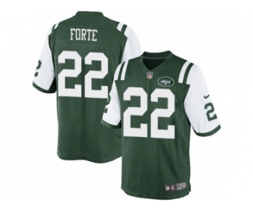 Men's Nike New York Jets #22 Matt Forte Limited Green Team Color NFL Jersey