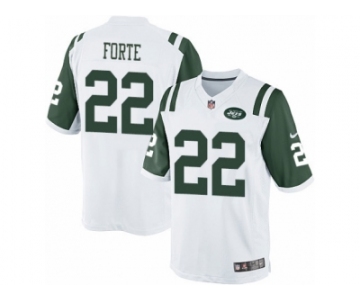 Men's Nike New York Jets #22 Matt Forte Limited White NFL Jersey