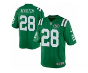 Men's Nike New York Jets #28 Curtis Martin Limited Green Rush NFL Jersey