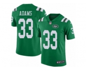 Men's Nike New York Jets #33 Jamal Adams Limited Green Rush NFL Jersey
