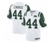 Men's Nike New York Jets #44 Corey Lemonier Limited White NFL Jersey
