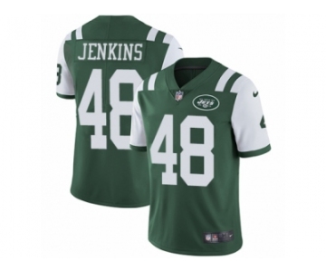 Men's Nike New York Jets #48 Jordan Jenkins Vapor Untouchable Limited Green Team Color NFL Jersey