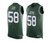 Men's Nike New York Jets #58 Darron Lee Limited Green Player Name & Number Tank Top NFL Jersey Men's Nike New York Jets #58 Darron Lee Limited Green Player Name & Number Tank Top NFL Jersey
