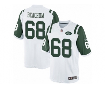 Men's Nike New York Jets #68 Kelvin Beachum Limited White NFL Jersey