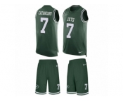 Men's Nike New York Jets #7 Chandler Catanzaro Limited Green Tank Top Suit NFL Jersey