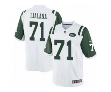 Men's Nike New York Jets #71 Ben Ijalana Limited White NFL Jersey