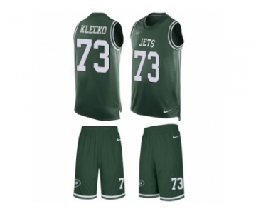 Men's Nike New York Jets #73 Joe Klecko Limited Green Tank Top Suit NFL Jersey
