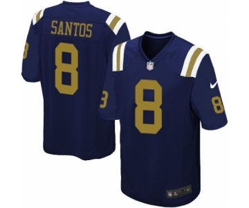 Men's Nike New York Jets #8 Cairo Santos Limited Navy Blue Alternate NFL Jersey