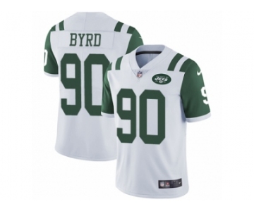 Men's Nike New York Jets #90 Dennis Byrd Vapor Untouchable Limited White NFL Jersey