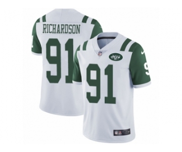 Men's Nike New York Jets #91 Sheldon Richardson Vapor Untouchable Limited White NFL Jersey