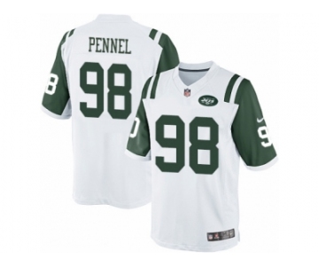 Men's Nike New York Jets #98 Mike Pennel Limited White NFL Jersey