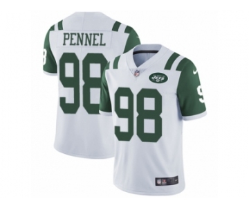 Men's Nike New York Jets #98 Mike Pennel Vapor Untouchable Limited White NFL Jersey