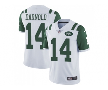 Nike New York Jets #14 Sam Darnold White Men Stitched NFL Vapor Untouchable Limited Jersey