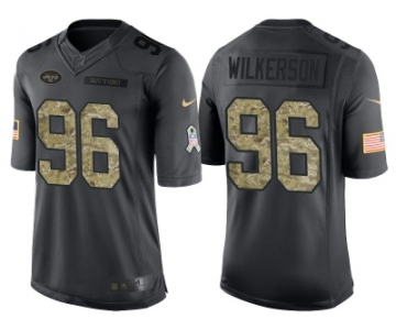 Nike New York Jets #96 Muhammad Wilkerson Men's Stitched Black NFL Salute to Service Limited Jerseys