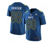 Nike Seattle Seahawks #88 Jimmy Graham Navy Men's Stitched NFL Limited NFC 2017 Pro Bowl Jersey