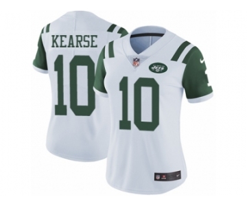 Women Nike New York Jets #10 Jermaine Kearse White Vapor Untouchable Limited Player NFL Jersey