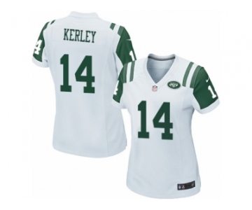 Women Nike New York Jets #14 Jeremy Kerley Game White NFL Jersey
