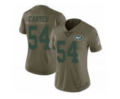 Women Nike New York Jets #54 Bruce Carter Limited Olive 2017 Salute to Service NFL Jersey