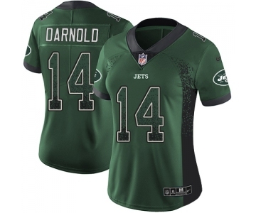 Women's New York Jets #14 Sam Darnold Limited Green Rush Drift Fashion Football Jersey