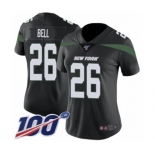 Women's New York Jets #26 Le'Veon Bell Black Alternate Vapor Untouchable Limited Player 100th Season Football Jersey