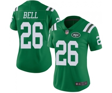Women's New York Jets #26 Le'Veon Bell Limited Green Rush Vapor Untouchable Football Jersey