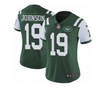 Women's Nike New York Jets #19 Keyshawn Johnson Vapor Untouchable Limited Green Team Color NFL Jersey